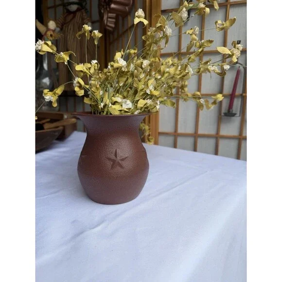 Americana The Country Home Collection Metal Vase Flowers Included Rustic Farmhou