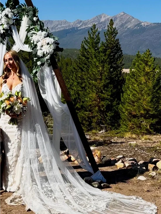 Cathedral wedding veil