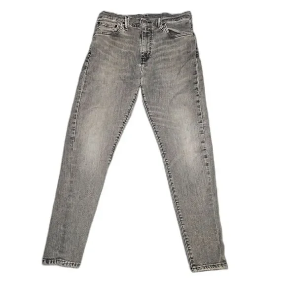 Levi’s Premium 512 Slim Taper Men’s Jeans W33 L30 Gray Charcoal Denim