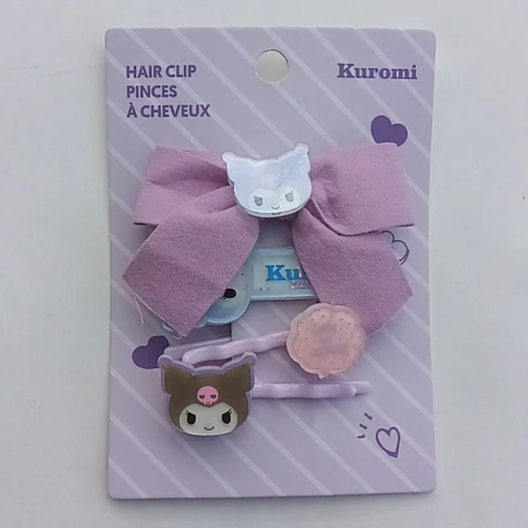 Sanrio Kuromi Hair Cilp 4 Piece Set