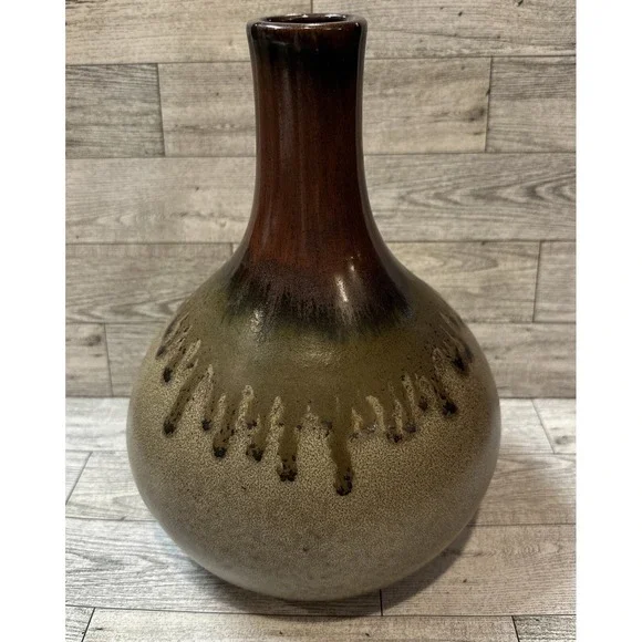 Drip Glaze Pottery Vase‎ 10.5x7