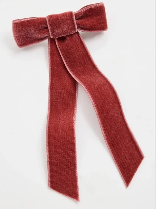 Jennifer Behr Velvet Bow Barrette