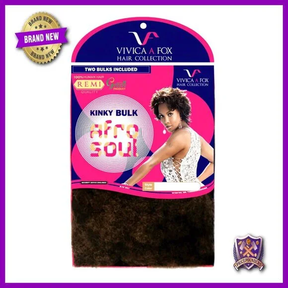 16 Inch Human Hair Afro Curl Kinky Bulk Extension 5.8 Ounce