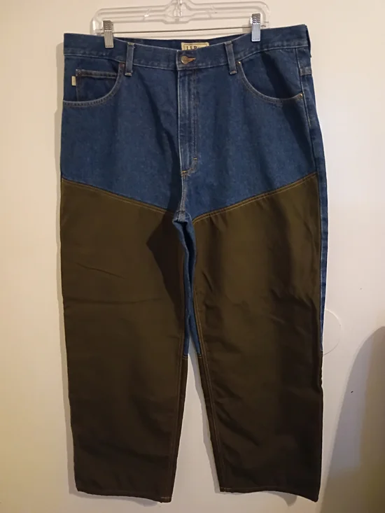 VTG LL‎ Bean Men's Brush Guard Upland Denim Jeans Sz 38/29