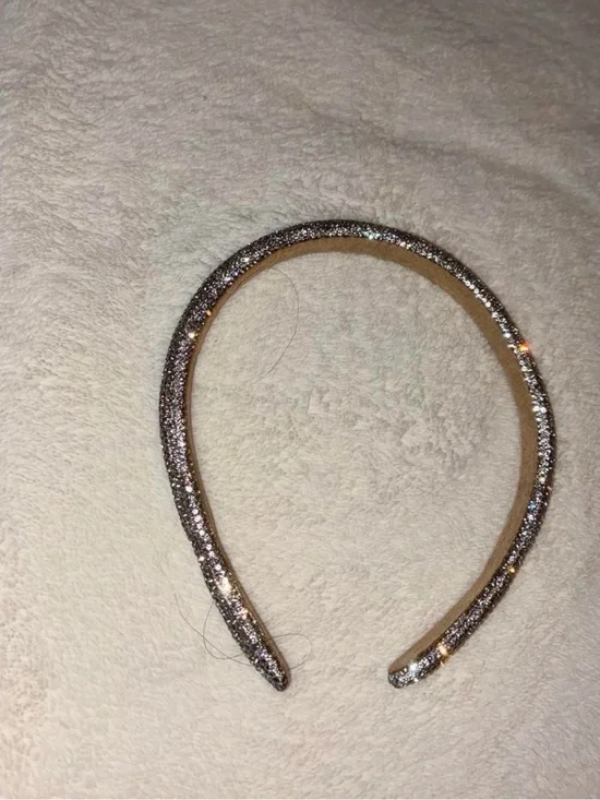 Glitter Padded Headband - Silver Sparkle