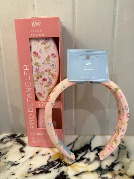 Hill House Home Pink Floral Puffy Headband