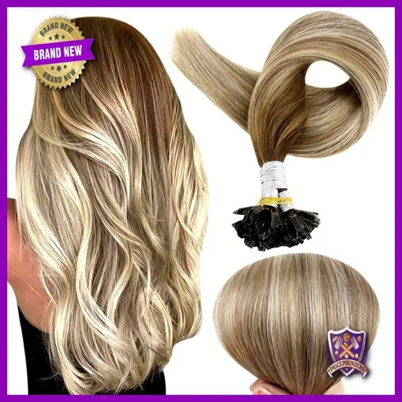 22 Inch Human Hair Extensions Keratin U Tip 50 Grams