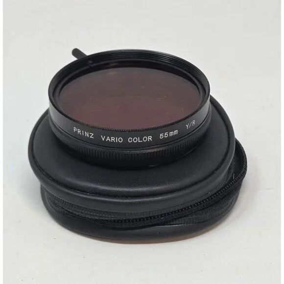 Prinz Vario Color 55mm Y/R Rotating‎ Camera Filter Japan Vintage with Case