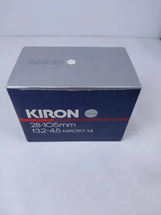 Vintage Kiron 28-105mm f3.2-4.5 Macro 1:4 MC Camera Lens Boxed Made in Japan