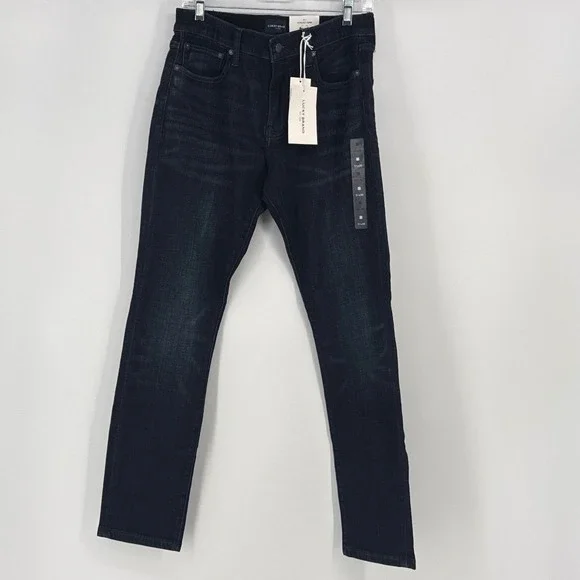 Lucky Brand 411 Athletic Taper Mens 31x30 Dark Blue Coolmax Stretch Jeans