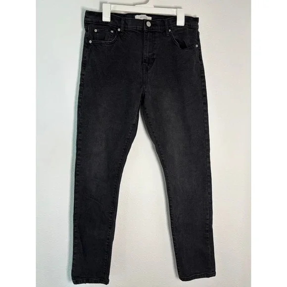 PacSun Athletic Slim Jeans Mens 32x32 Washed Black Denim Pants‎