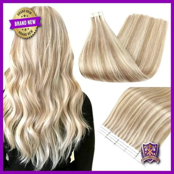 18 Inch Remy Human Hair Tape-In Extensions 20 Pieces 50 Grams