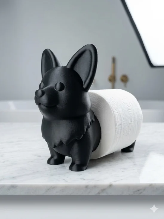 Corgi Toilet Paper Holder