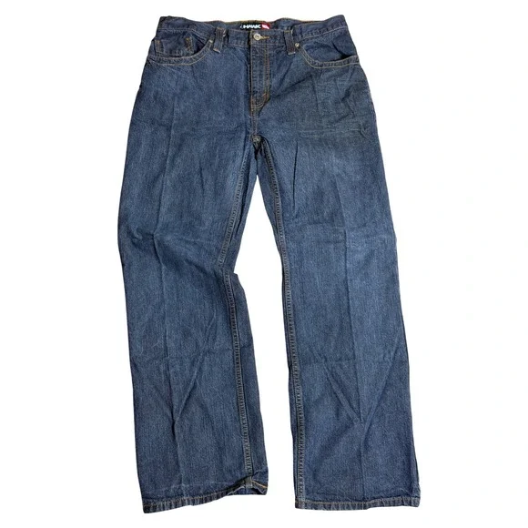 VTG Y2K Retro Baggy Tony Hawk Mens Straight Leg Denim Jeans Medium Wash 32x30