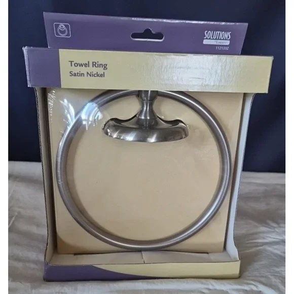 Towel‎ Ring 6in Satin Nickel Liberty Hardware mounting hardware included