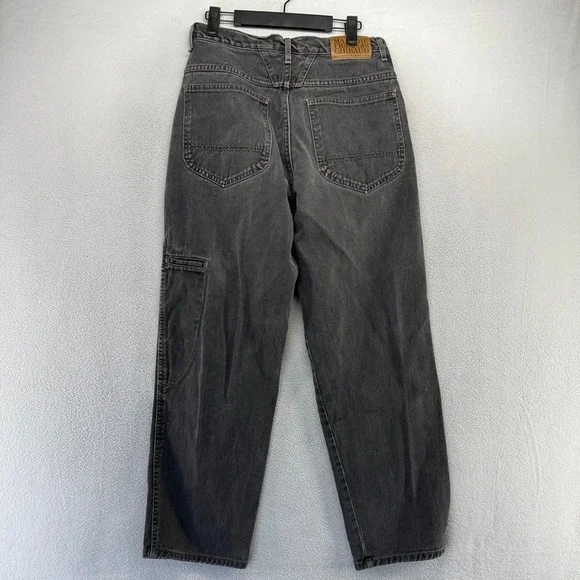 Vintage Marithe Francois Girbaud Jeans Mens 30 Fits 28x29 Black Carpenter Baggy