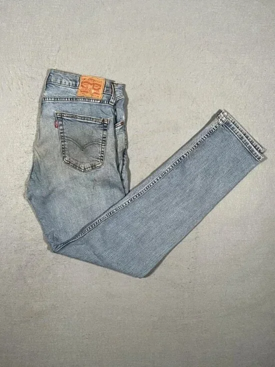 Levi’s 511 Light Blue Denim Jeans Vintage Slim Mens W34 I34