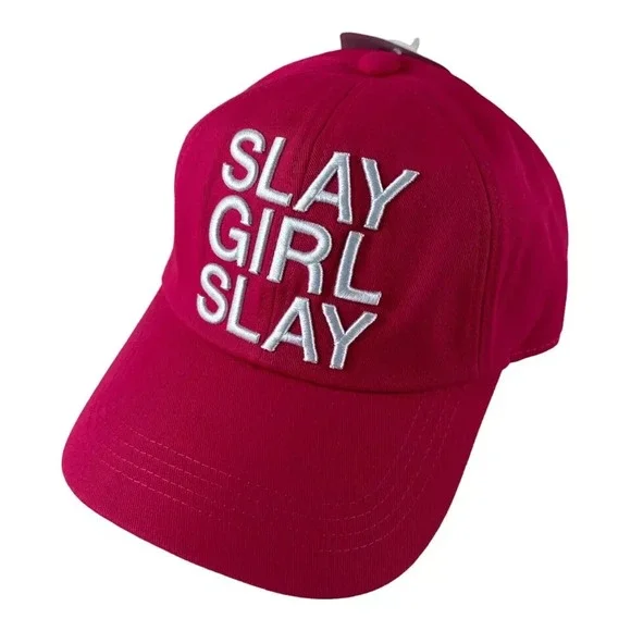 QUEER EYE‎ PRIDE SLAY GIRL SLAY SNAPBACK BASEBALL CAP / HAT One Size BRIGHT PINK