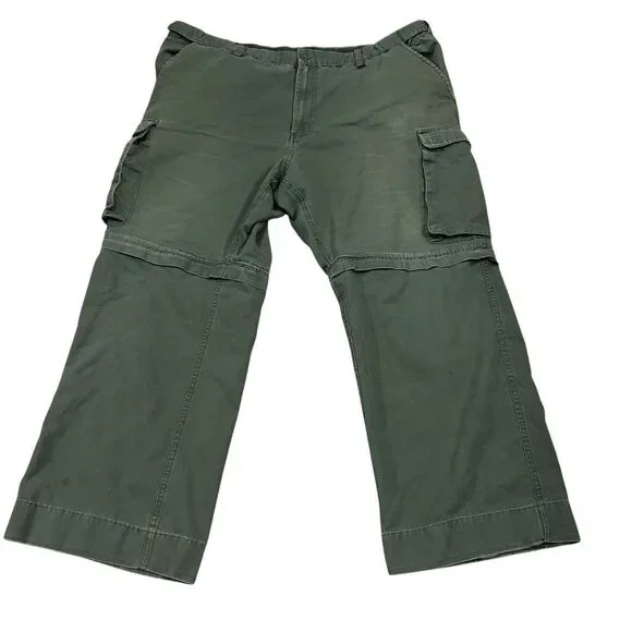 Boy Scouts of America Convertible Uniform‎ Pants Men's 40X27 Relaxed Fit Green