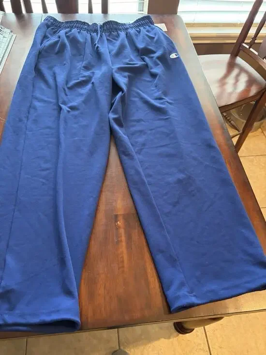 Champion Men’s XXL Blue Loose Fit Sweatpants Joggers Drawstring NWT