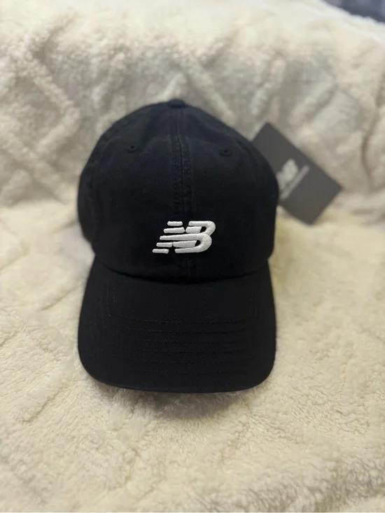 New Balance Black Baseball Cap with White NB Emblem