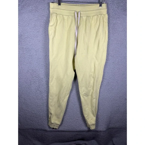 John‎ Elliott Mens Escobar Sweatpants Pale Yellow Cotton Joggers Made in USA