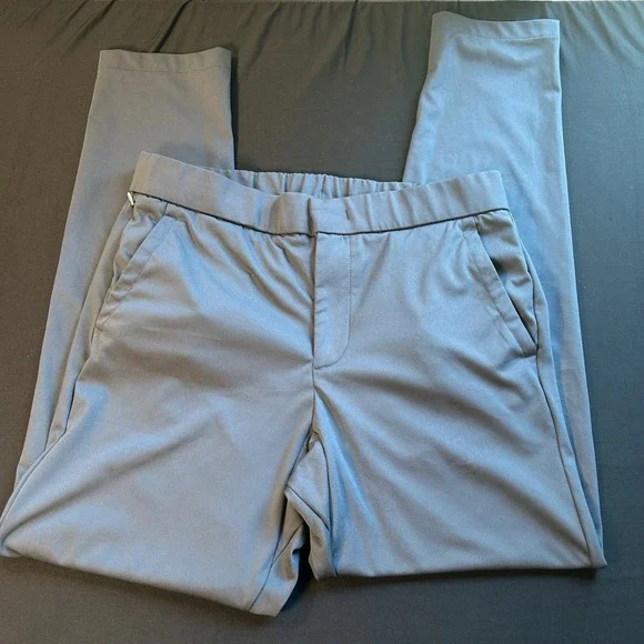Bonobos regular‎ fit Medium elastic waist drawstring gray pants travel comfort