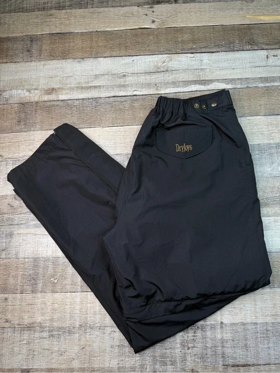 Men's Black Footjoy Rain Golf Pants Large Dryjoys