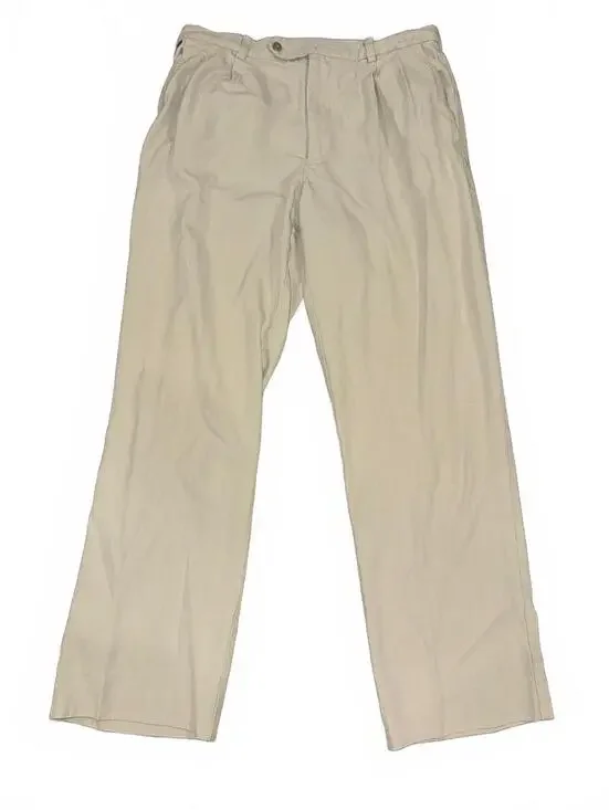 Men’s Tommy Bahama light tan silk casual/dress pants Size 32