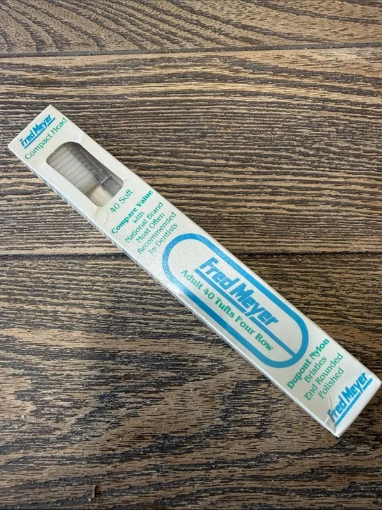 Vintage Fred Meyer Adult Soft Toothbrush in Factory Sealed Package
