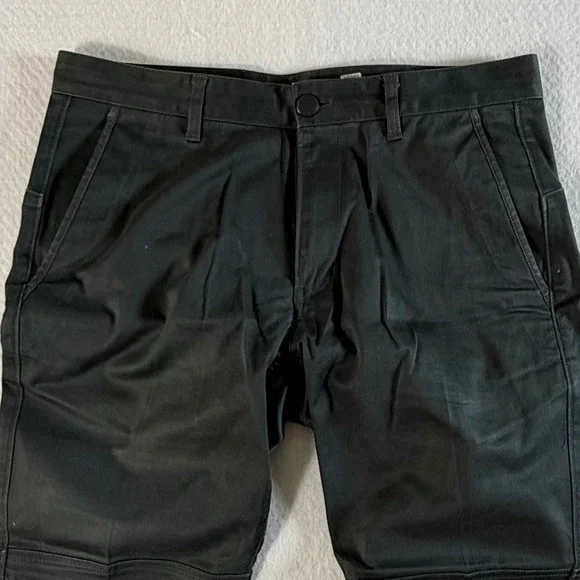 Theory Chino Pants Mens 30x27 Articulated Knee Stretch Cotton Black