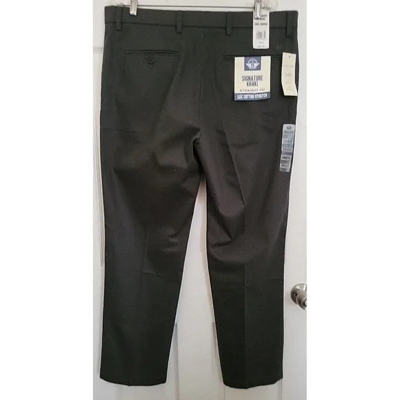 NWT Dockers Charcoal Gray Straight Fit Signature Khaki Pants Mens 38 x 30‎