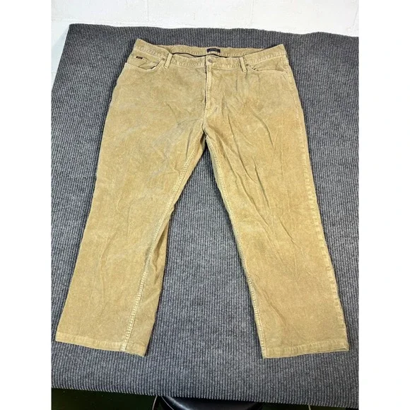 Polo Ralph Lauren Corduroy Pants Mens 46B 46x32 Tan Classic Fit Straight Leg