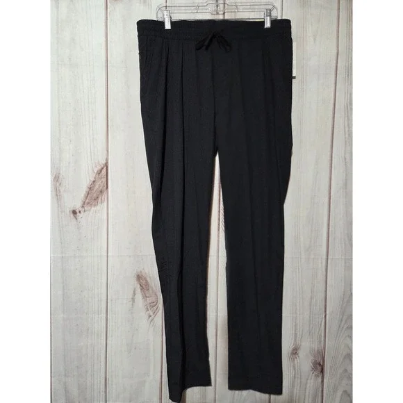 All in Motion‎ Mens Ripstop Pants Black Medium Moisture Wicking UPF 50+ Stretch