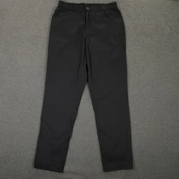 Bearbottom‎ Pants Mens Medium Black Performance Chino Slim Elastic Waist Stretch
