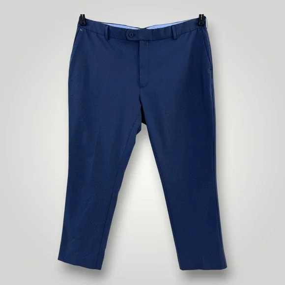 Peter Millar Golf Pants Mens 40x28.5‎ Navy Crown Crafted Performance Polyester