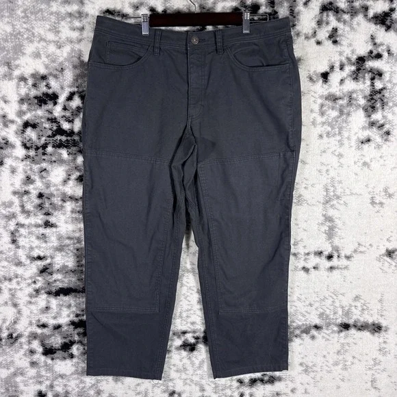 Rei Coop‎ Campwell Pants Mens Size 38x26 Black Gray Outdoors Camping Stretch