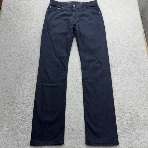 AG Adriano Goldschmied The Graduate Tailored Leg Navy Blue Pant 32x34 1174SUDNNY