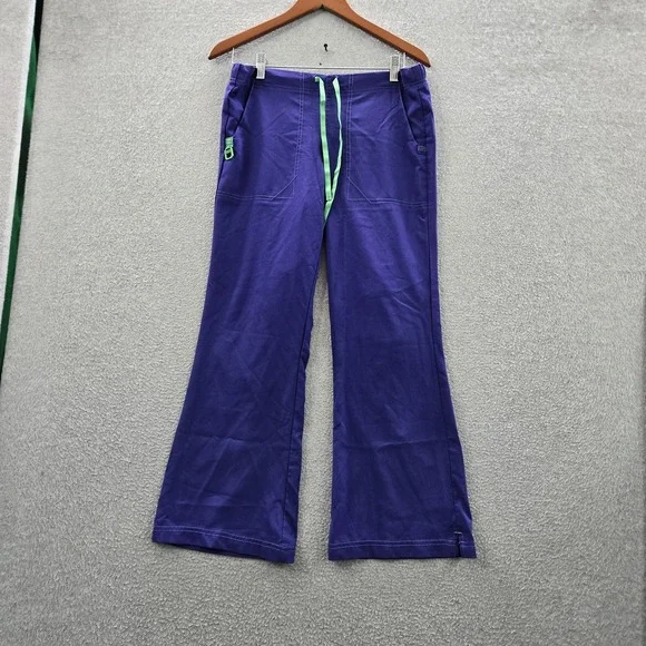 Carhartt Women Scrub Pants PETITE S Purple Cargo Force Flared 26