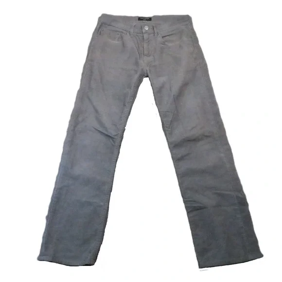 Banana Republic Straight Corduroy Pants 30x30‎ Castle Grey Academia Preppy 90s