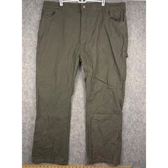 Dickies Canvas Carpenter Work Pants Green Men's Size‎ 44x30
