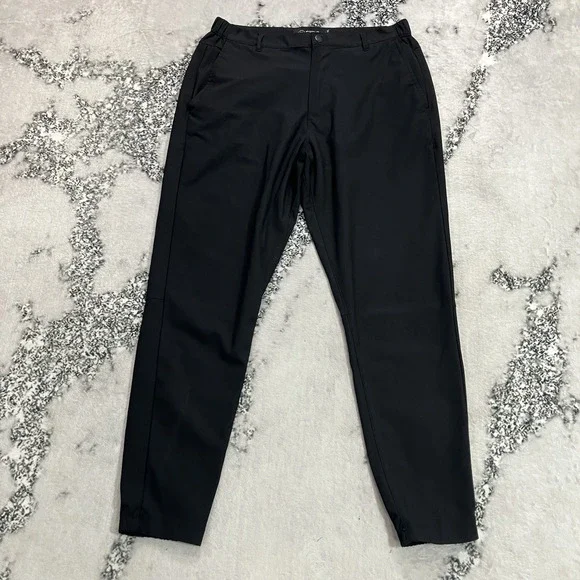 Cuts AO Pants Black Size Large Slim Fit Performance Stretch Chino Casual