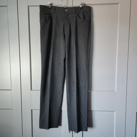 Alberto Pants Mens 50 X 33 Ceramica Regular Comfort Fit Charcoal