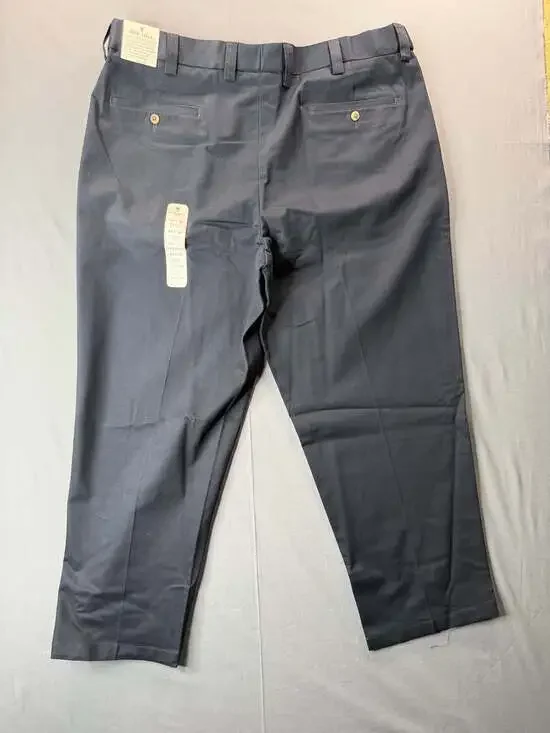 Oak Hill Pleated Premium Pants Navy 44 x 30 Brand New NWT