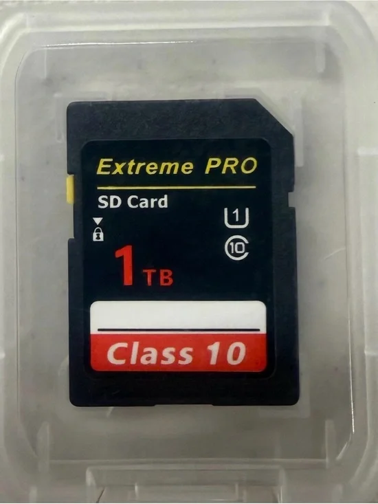 1TB Class 10 SD Card - Black/Red