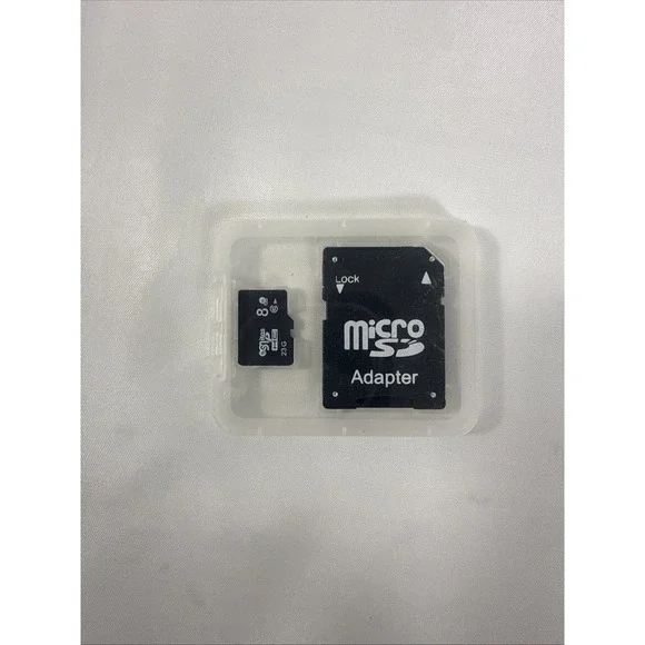 Lock MicroSD HC Card -8GB +‎ MicroSD Adapter Camera iPhone Android Tablet PC…8