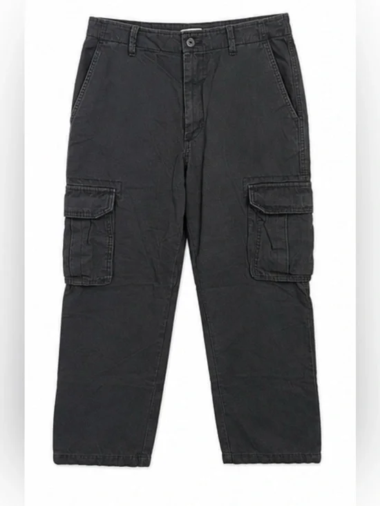 Old Navy Men's Black Cargo Pants with Flap Pockets