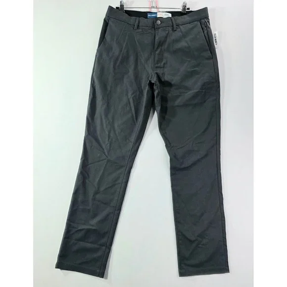 Old Navy Ultimate Tech Slim Built-In Flex Pants Mens 32x29 Gray NWT