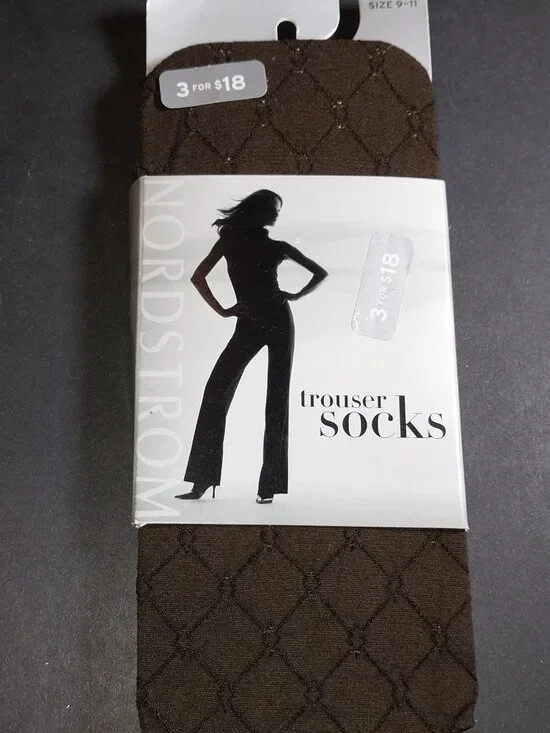 Nordstrom Chocolate Women’s Trouser Socks Size 9-11