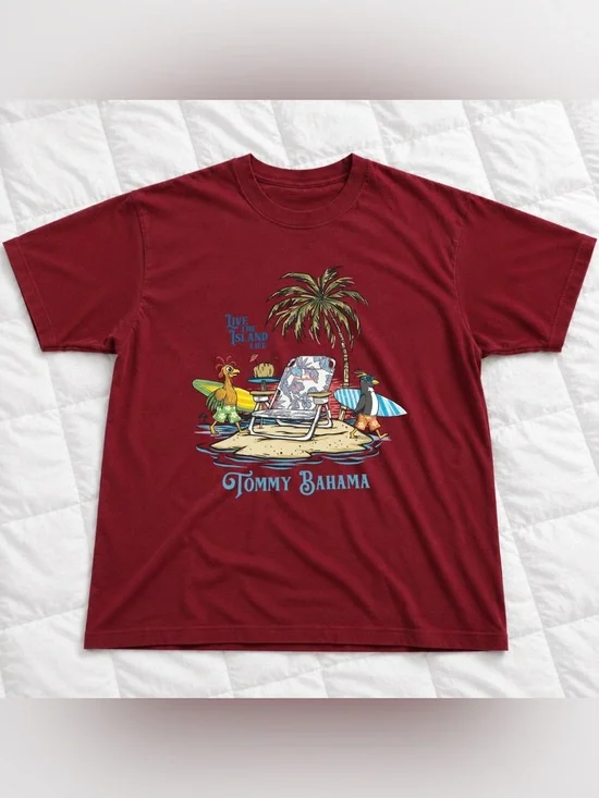 Men's Tom my Bahama T-Shirt Size Chart - Unisex Vintage For Summer